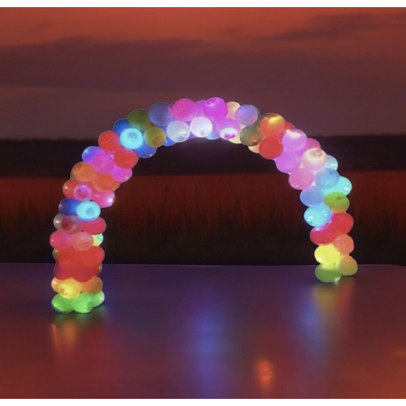 Røde LED kuler, 10 stk