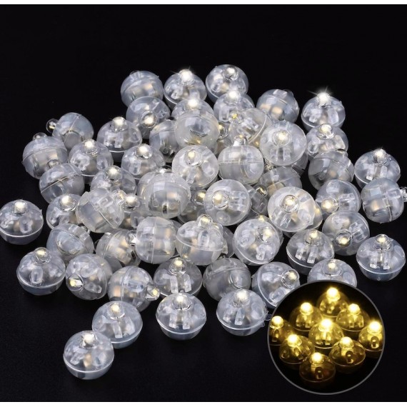 Gule LED dekorasjonskuler
