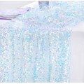 Blå Glitter Bordløper, 2.75 meter