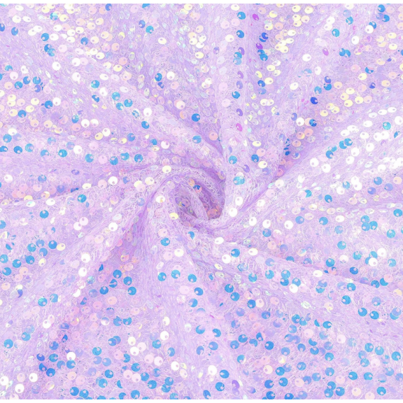 Lavendel Glitter Bordløper, 2.75 meter