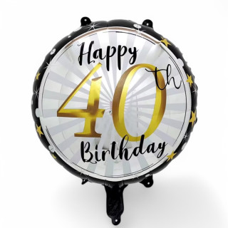 40 År Folieballong