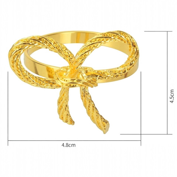 Gullsløyfe Serviettringer