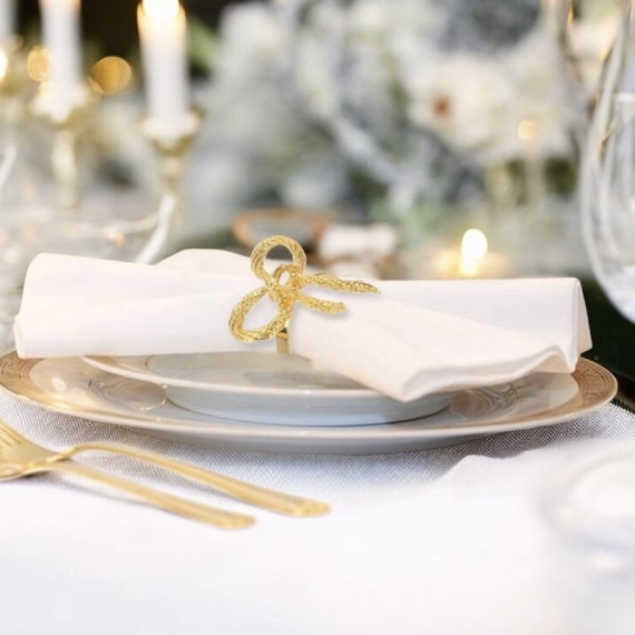 Gullsløyfe Serviettringer