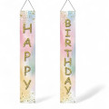 Hengende Bursdagsbanner, Pastell