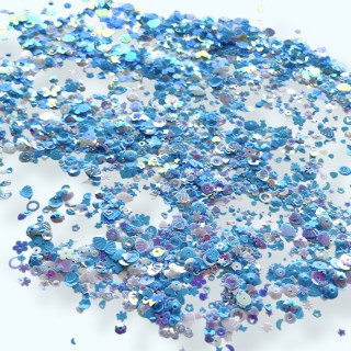 Blå Shimmer Bordkonfetti