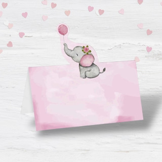 Rosa Elefant Bordkort