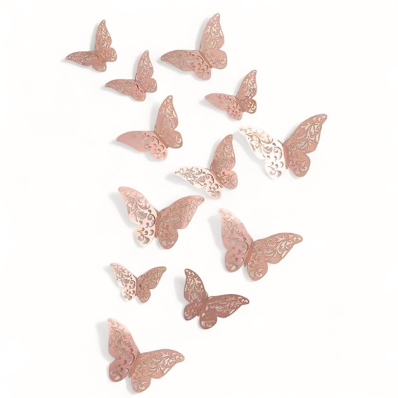 Rose Gold Sommerfugler