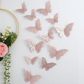 Rose Gold Sommerfugler