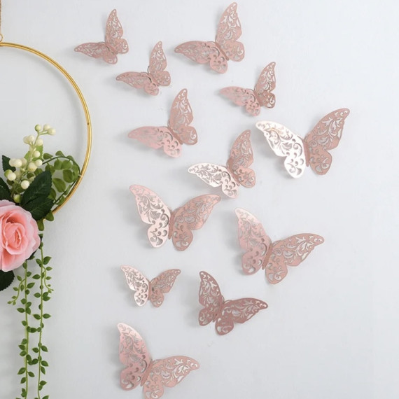 Rose Gold Sommerfugler