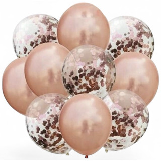 Rose Gold Ballongbukett