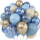 Blå Ballongbukett