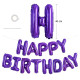 Lilla Happy Birthday Foliebanner