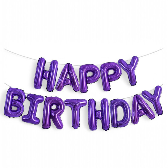 Lilla Happy Birthday Foliebanner