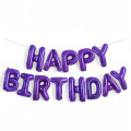 Happy Birthday Foliebanner, Lilla