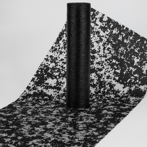 Sort Glitter Bordløper, 9 meter