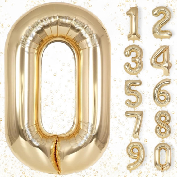 Champagne Tallballonger, 1 meter høye