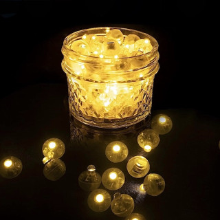 Gule LED dekorasjonskuler