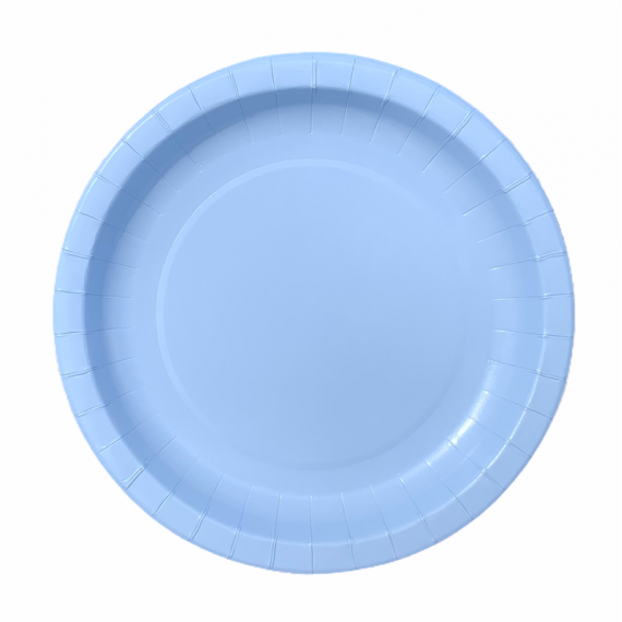 Tallerkener Lyseblå, 8 stk