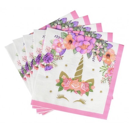 Unicorn Servietter 20 stk