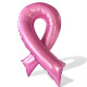 Rosa Sløyfe Folieballong
