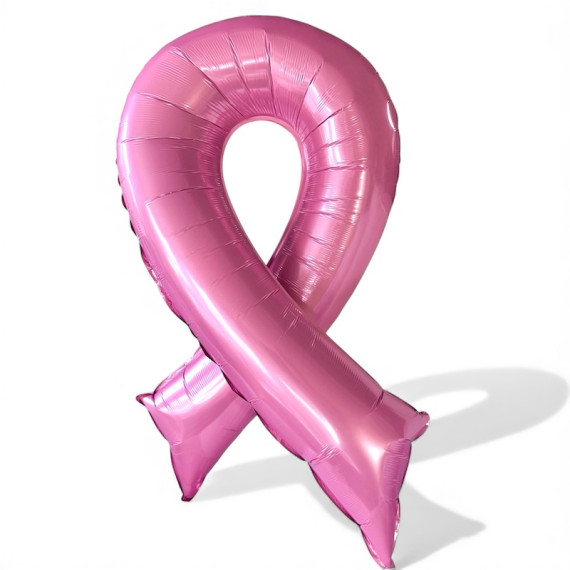 Rosa Sløyfe Folieballong