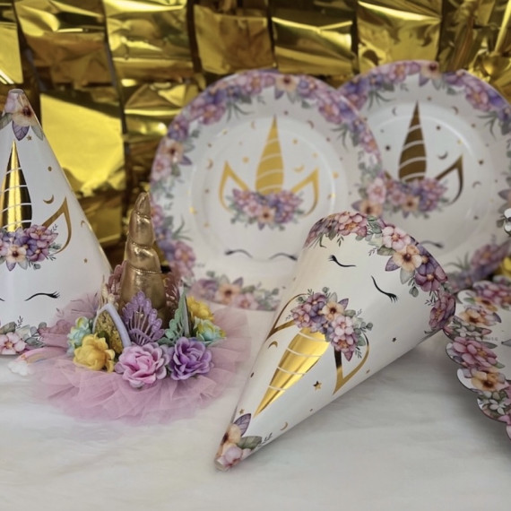 Enhjørning Bursdagshatter