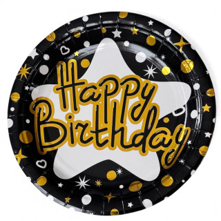 Happy Birthday Papptallerkner