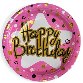 Happy Birthday Papptallerkner