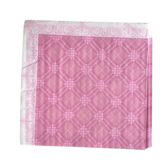 Rosa Papirservietter