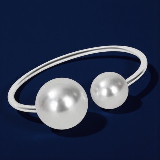 Sølv Serviettring med Perler