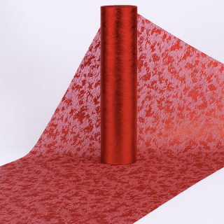 Rød Glitter Bordløper