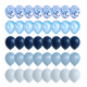 Blå & Hvite Festballonger, 40 stk