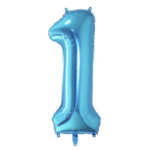 Tallballonger Mellomblå 100 cm