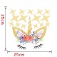 Unicorn Wallsticker Gullstjerner