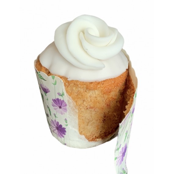 Cupcakeformer Lilla Blomster, 20 stk