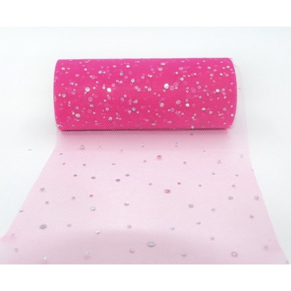 Organza Bordløper Rosa C30