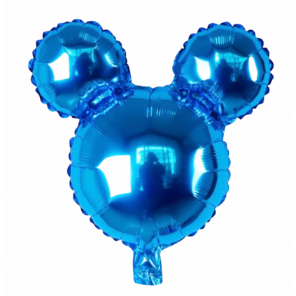 Blå museører Folieballong