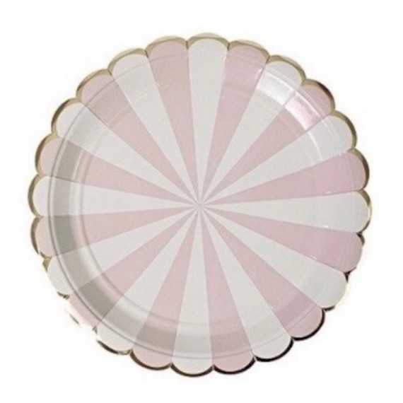 Tallerkener, Rosa 23 cm