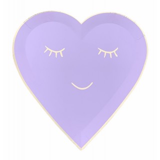 Tallerkener Lavendel Hjerte, 22 cm