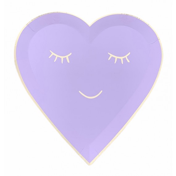 Tallerkener Lavendel Hjerte, 22 cm