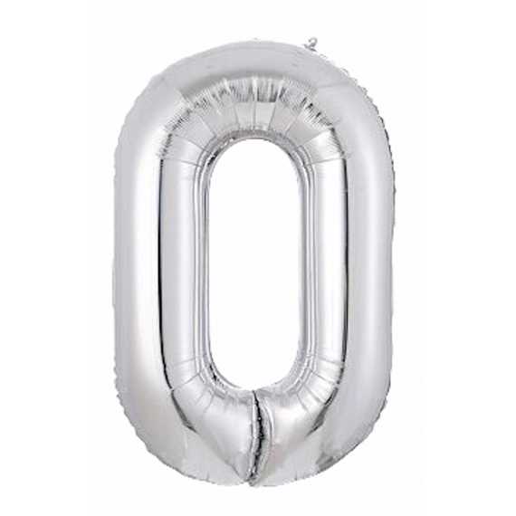 Tallballonger Sølv 100 cm