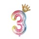 Unicorn 100 cm Tall med Krone