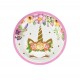 Unicorn Tallerkener, 10 stk, 17 cm