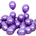 Lilla Metallic Ballonger, 10 stk