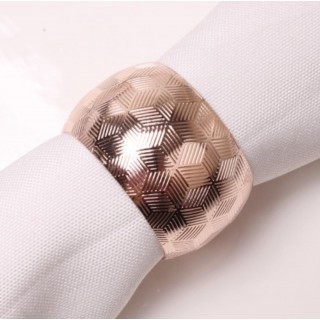 Serviettringer 6 stk Rose Gold