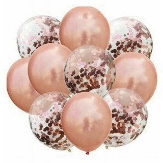Rose Gold Konfetti, 10 stk