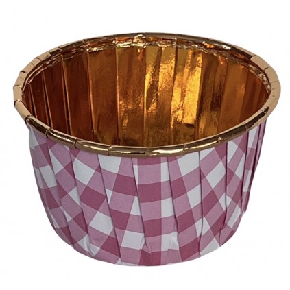 Cupcakeformer Rosa Ruter folie 12 stk