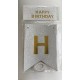 Glitter Happy Birthday Banner, Sølv