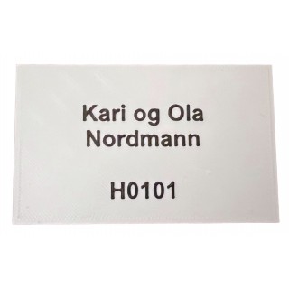 Navneskilt systempostkasse