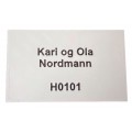 Navneskilt systempostkasse